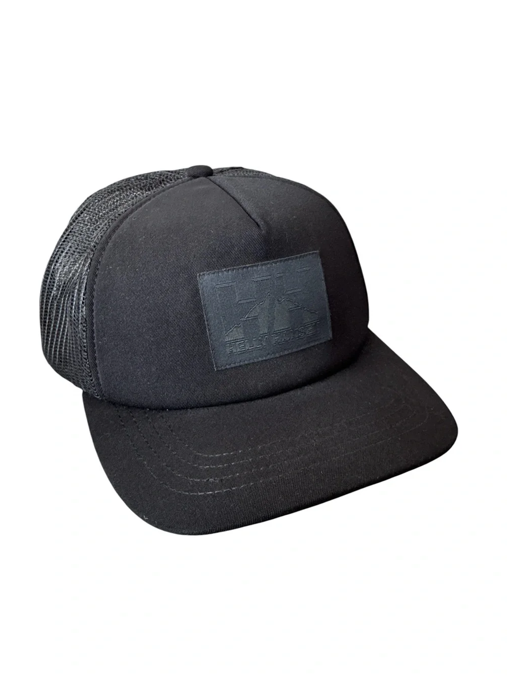 Helly Hansen Trucker Hat Black Mesh Snapback Logo Cap